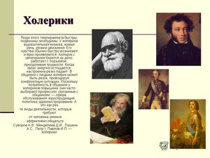 Описание темперамента холерик