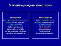 Эпистемология в филосифии