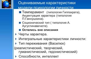 Какие бывают модели личности - особенности и характеристики